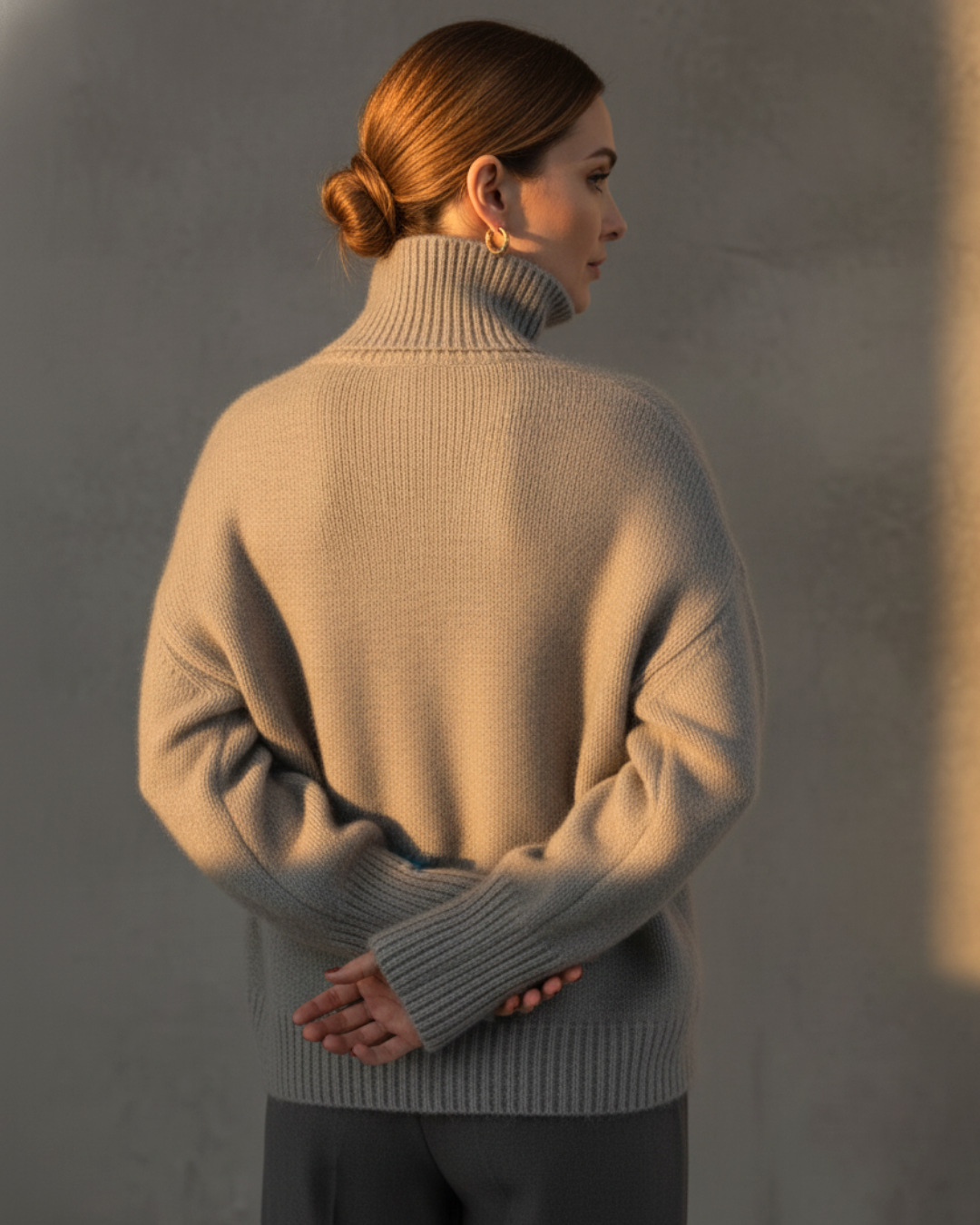 Jess™ | Classic Knitted High Collar