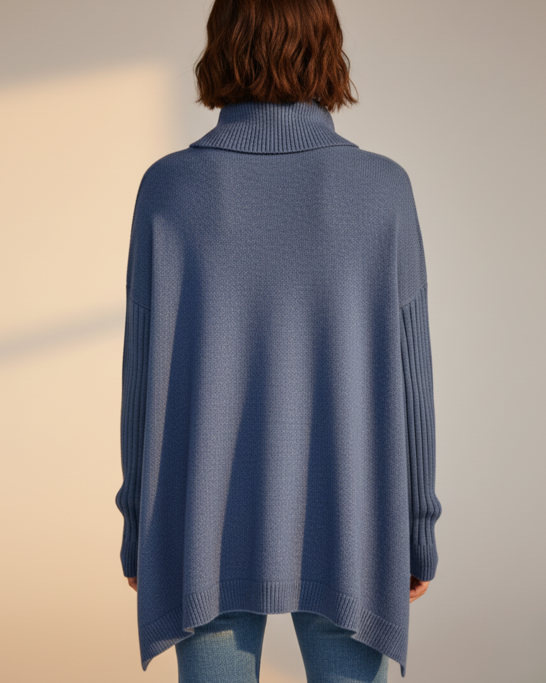 Eve™ | High Collar Oversized Sweater