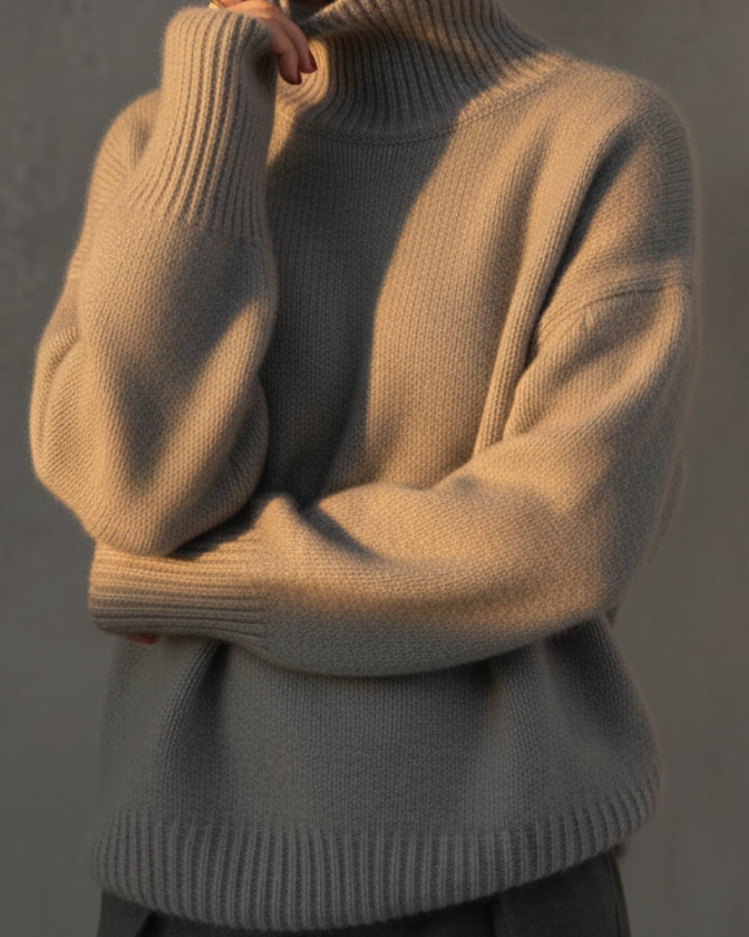 Jess™ | Classic Knitted High Collar