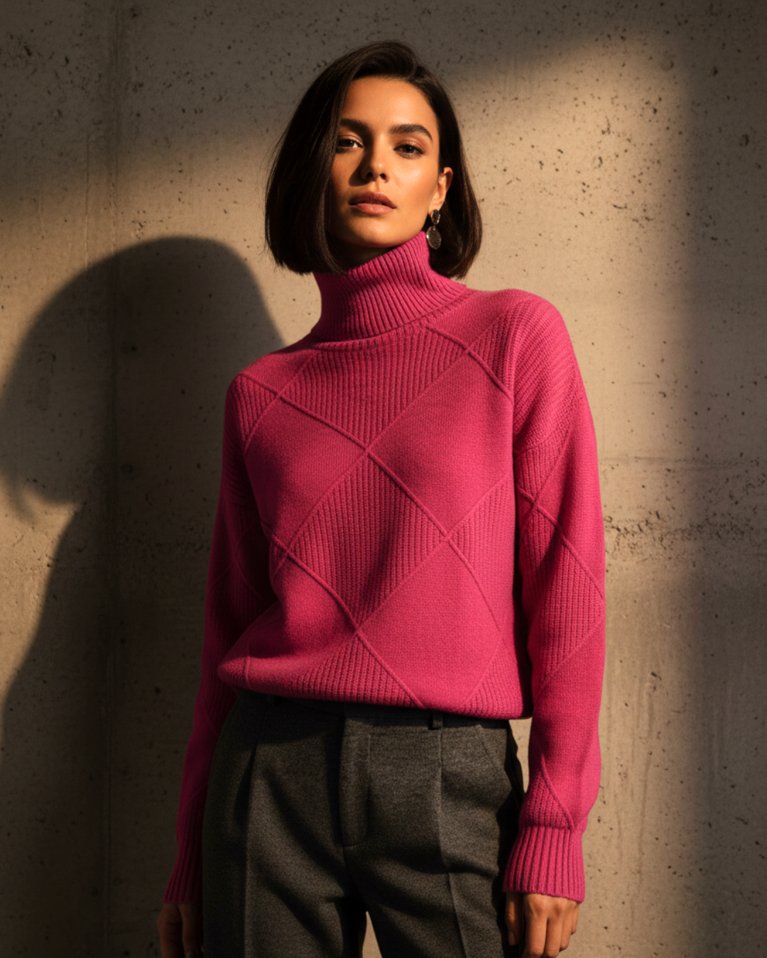 Kate™ | Woolen Knitted Turtle Neck