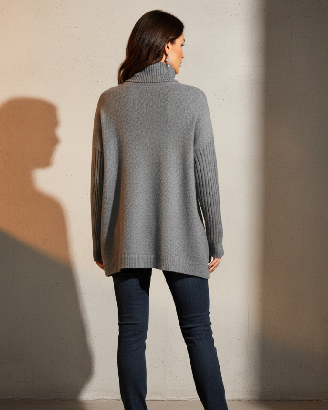 Eve™ | High Collar Oversized Sweater