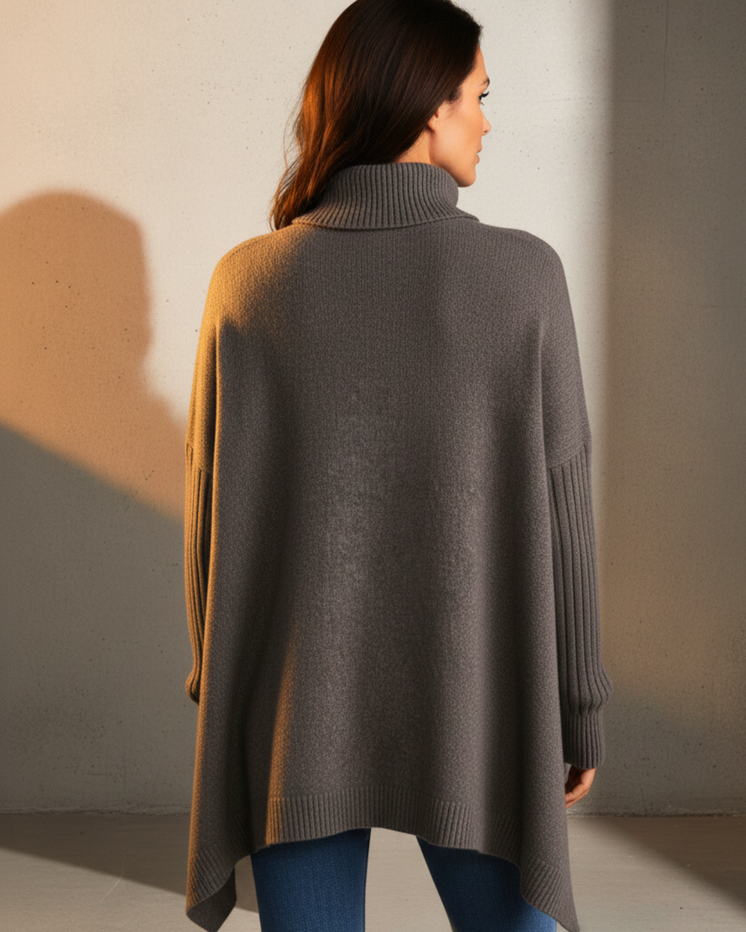 Eve™ | High Collar Oversized Sweater