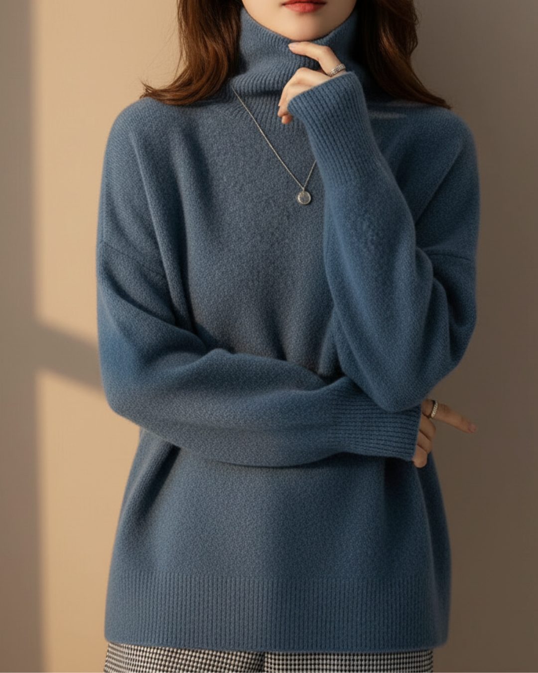 Jess™ | Classic Knitted High Collar