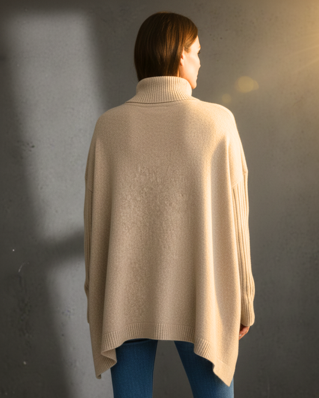 Eve™ | High Collar Oversized Sweater