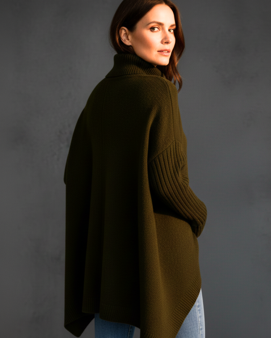 Eve™ | High Collar Oversized Sweater