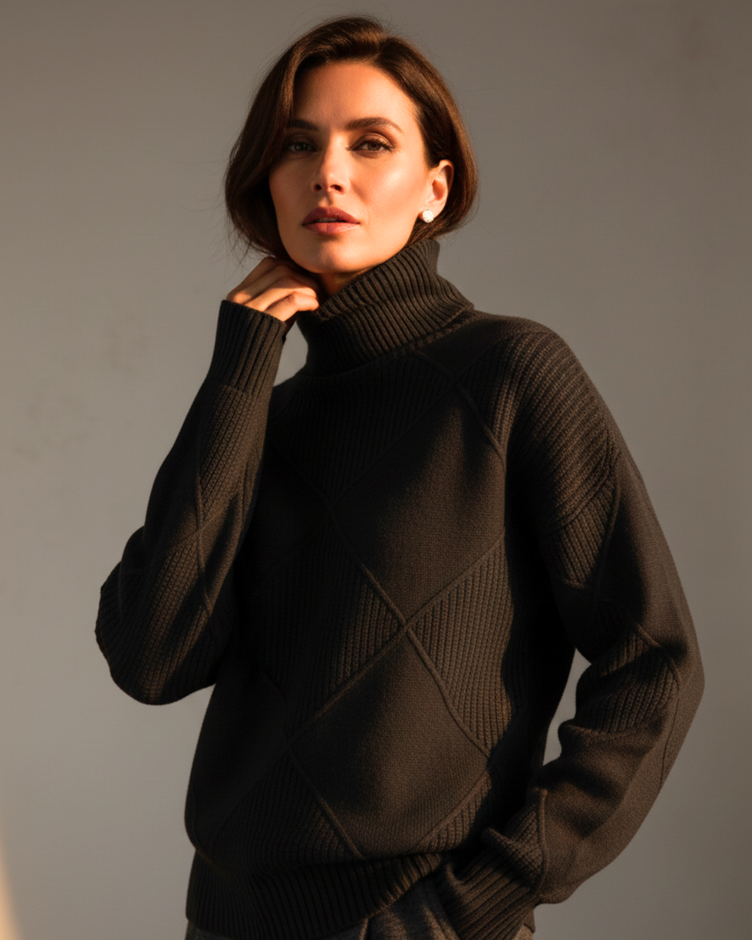 Kate™ | Woolen Knitted Turtle Neck
