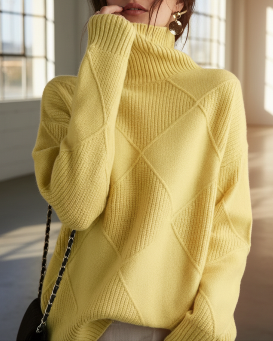 Kate™ | Woolen Knitted Turtle Neck