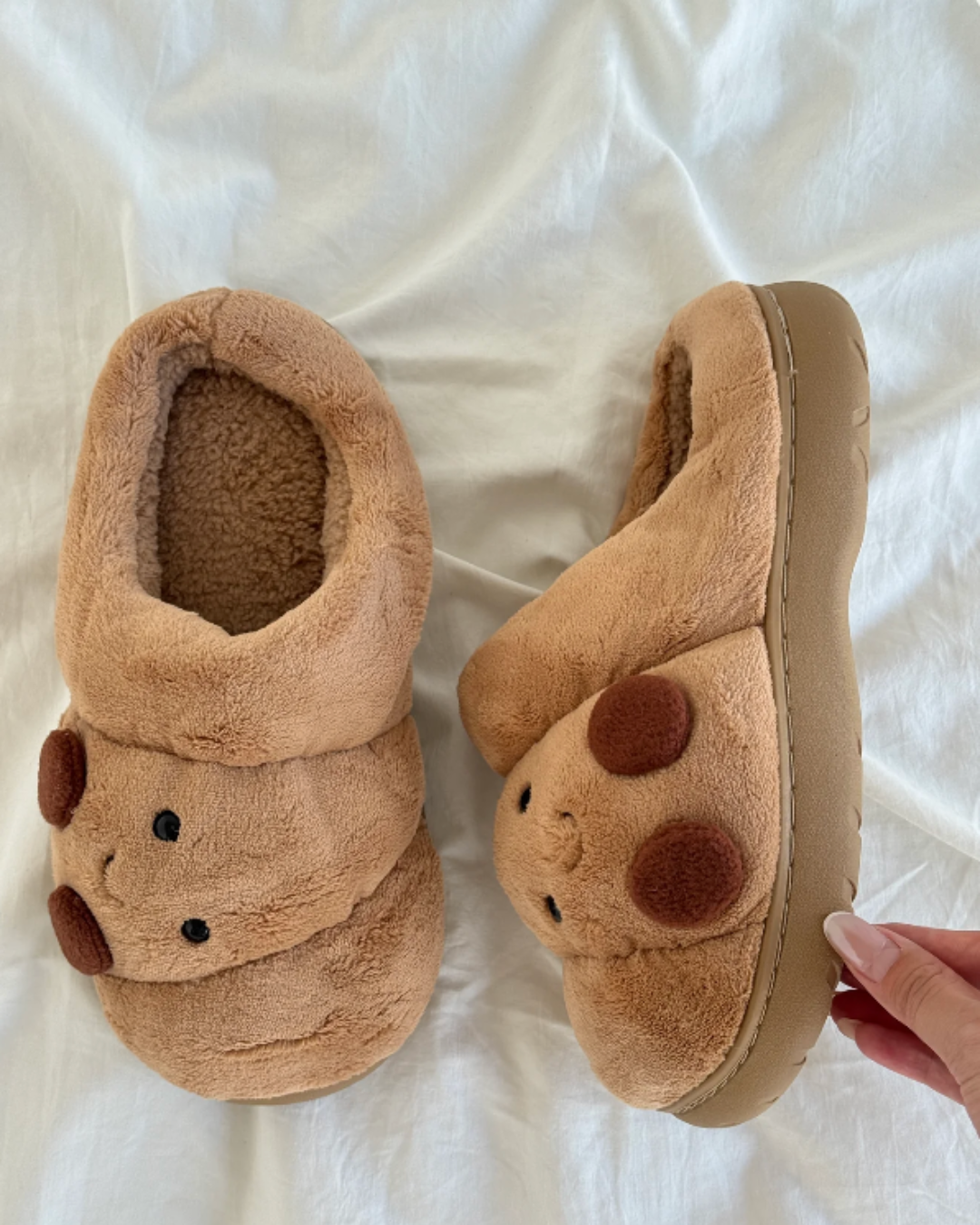 Sundra Croissant™ | Fluffy Memory Foam Indoor Shoes