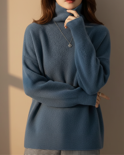 Jess™ | Classic Knitted High Collar
