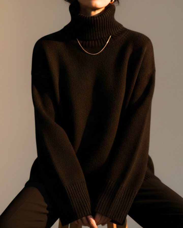 Jess™ | Classic Knitted High Collar