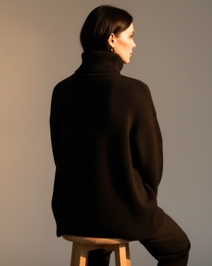 Jess™ | Classic Knitted High Collar