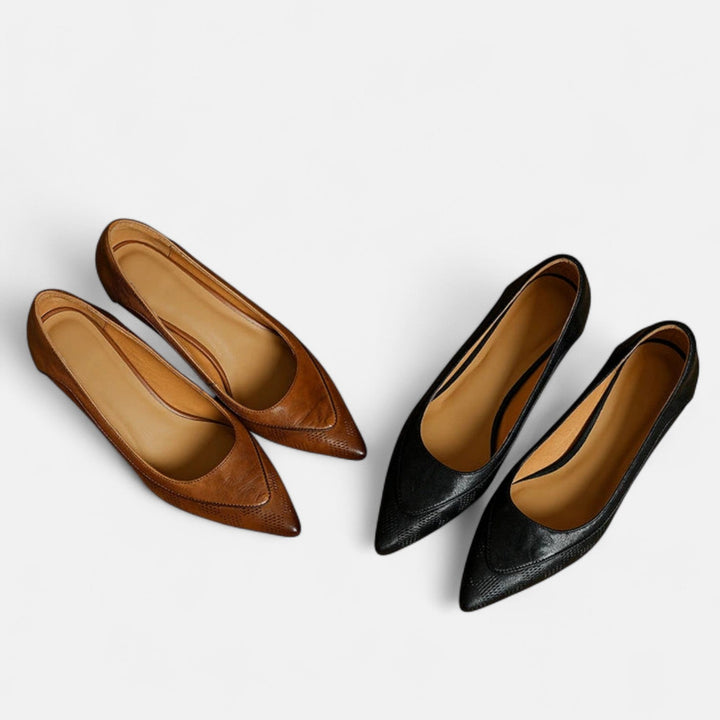 Amara | Leather Heels - SUNDRA