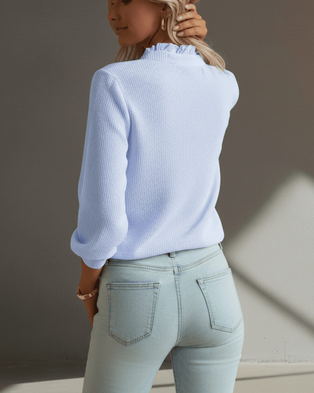 Amelia™ | Elegant Ruffle Shirt - SUNDRA