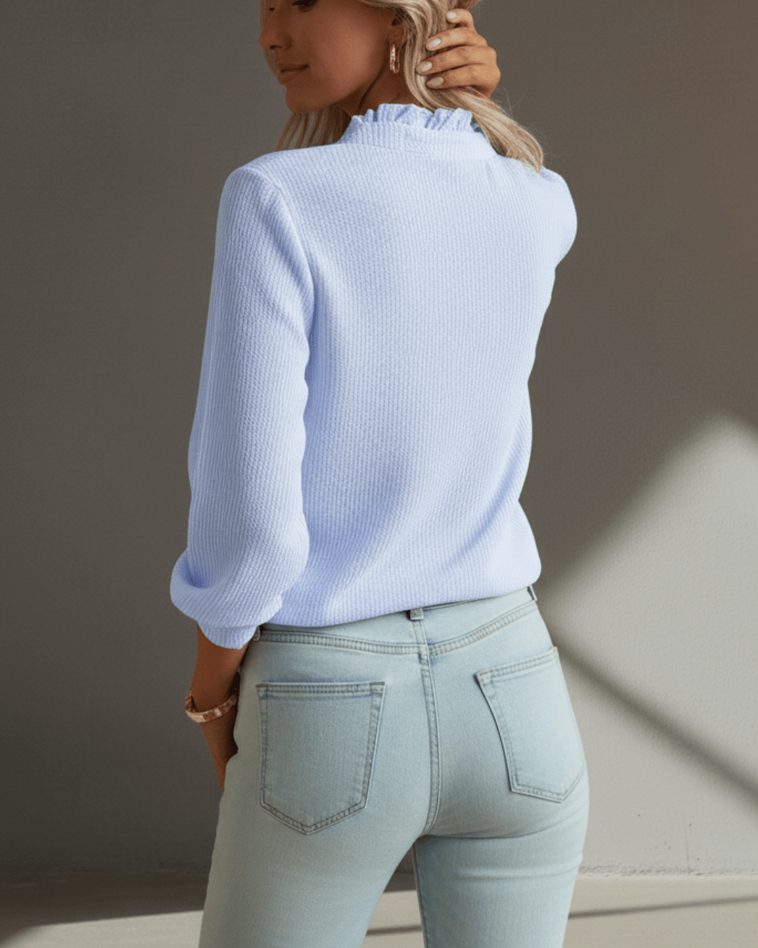 Amelia™ | Elegant Ruffle Shirt - SUNDRA