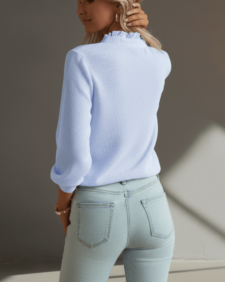 Amelia™ | Elegant Ruffle Shirt - SUNDRA