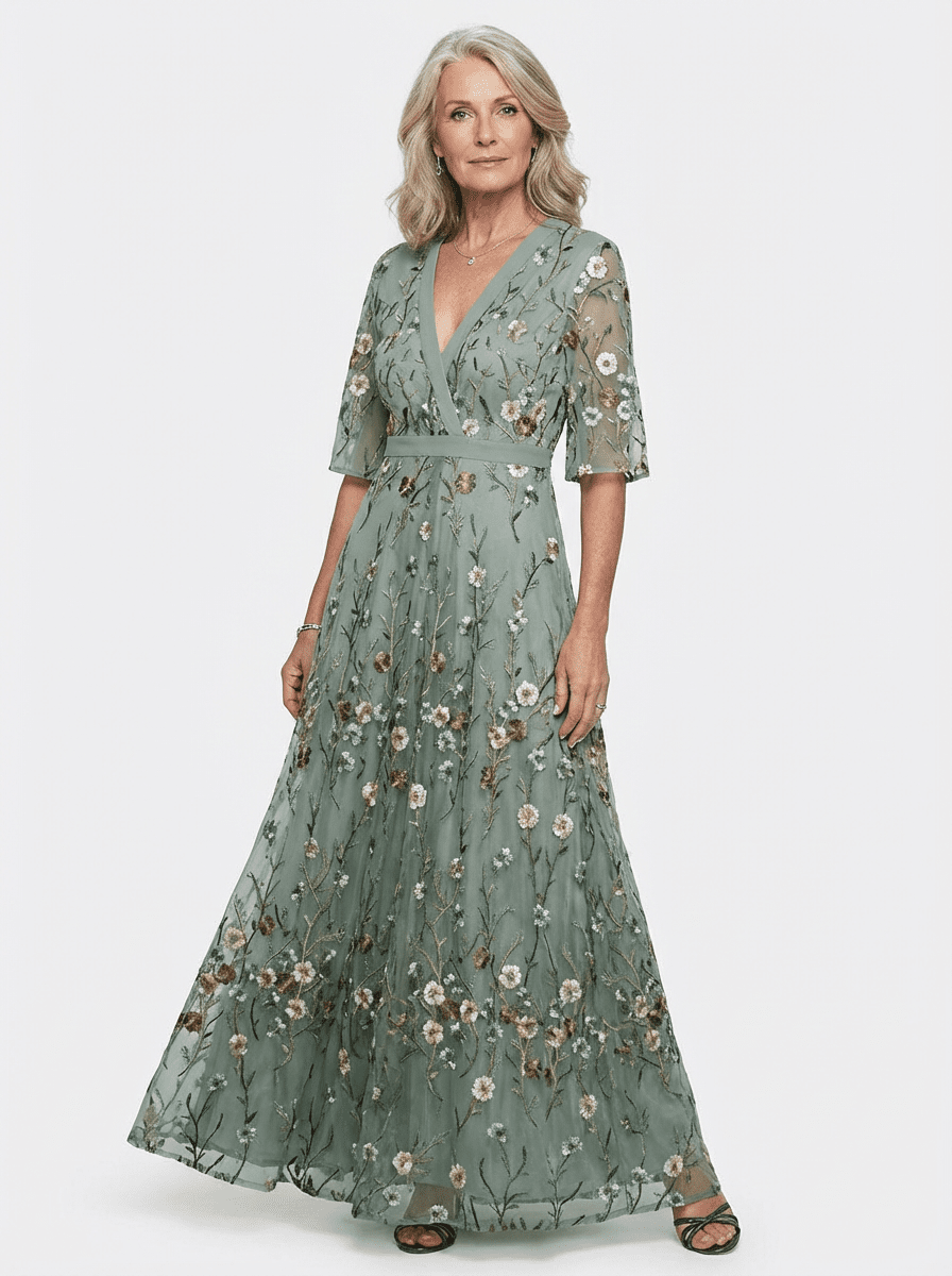 Amy™ | Elegant Maxi Dress with Floral Pattern - SUNDRA