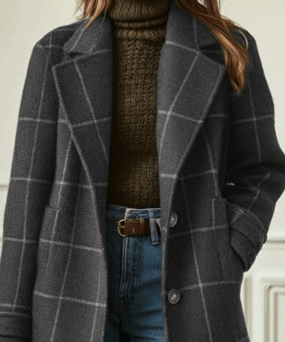 Cambridge™ | Wool Check Coat - SUNDRA