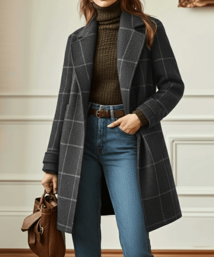 Cambridge™ | Wool Check Coat - SUNDRA