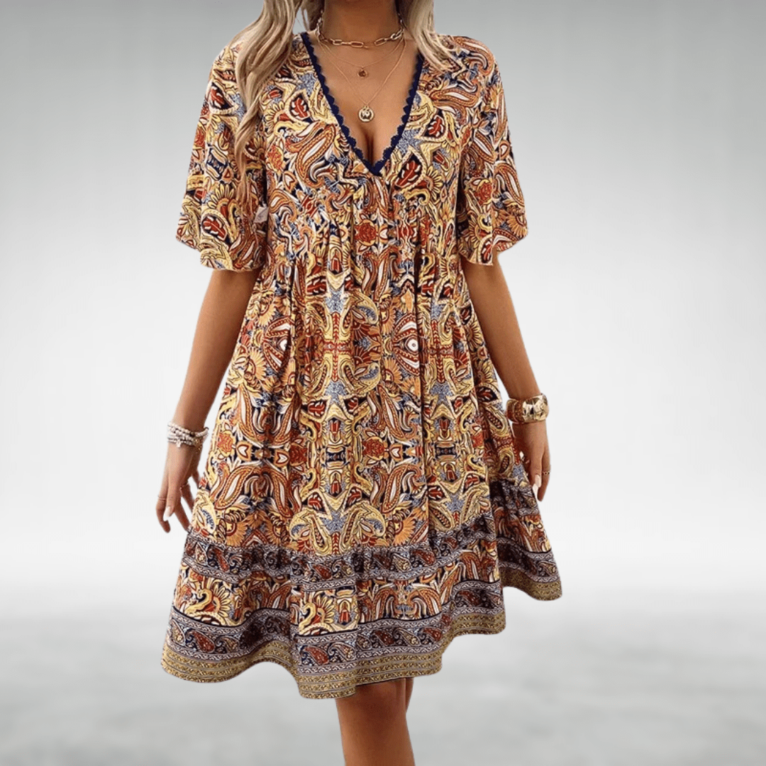 CASTELLE | ELEGANT BOHO DRESS - SUNDRA