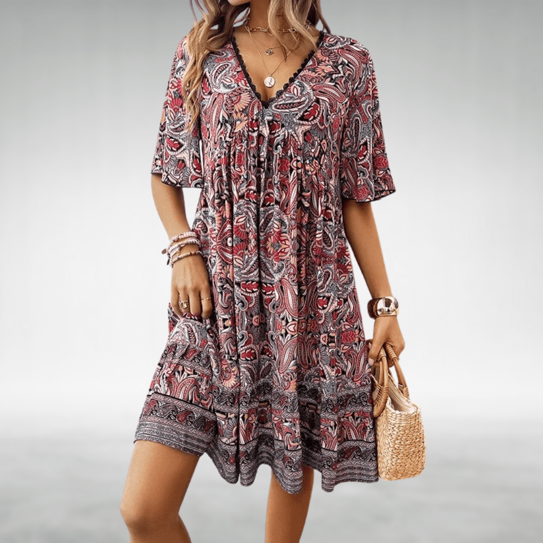 CASTELLE | ELEGANT BOHO DRESS - SUNDRA