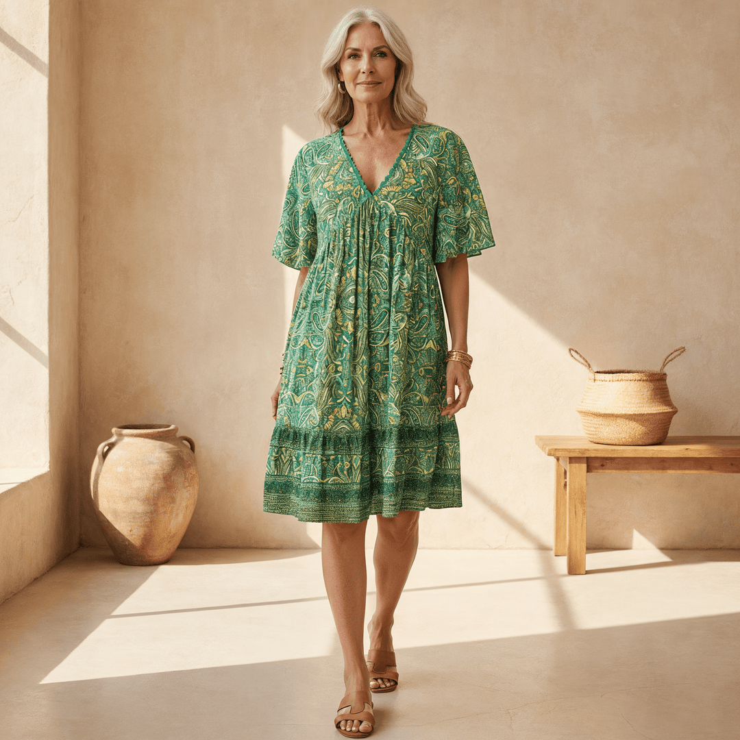 CASTELLE | ELEGANT BOHO DRESS - SUNDRA
