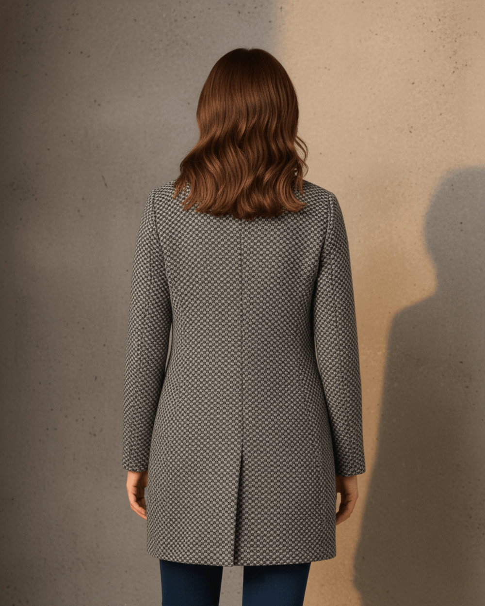 Casy™ | Houndstooth Coat - SUNDRA