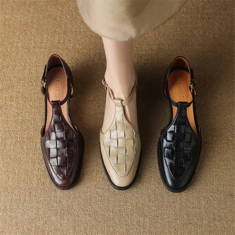 Celeste | Vintage Strap Heels - SUNDRA