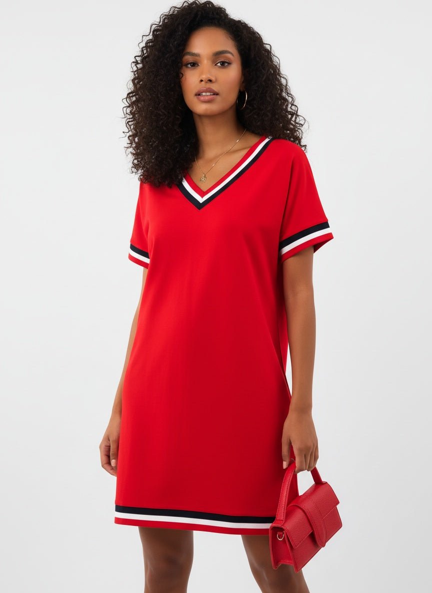 Clara | Short - Sleeve Everyday Dress - SUNDRA