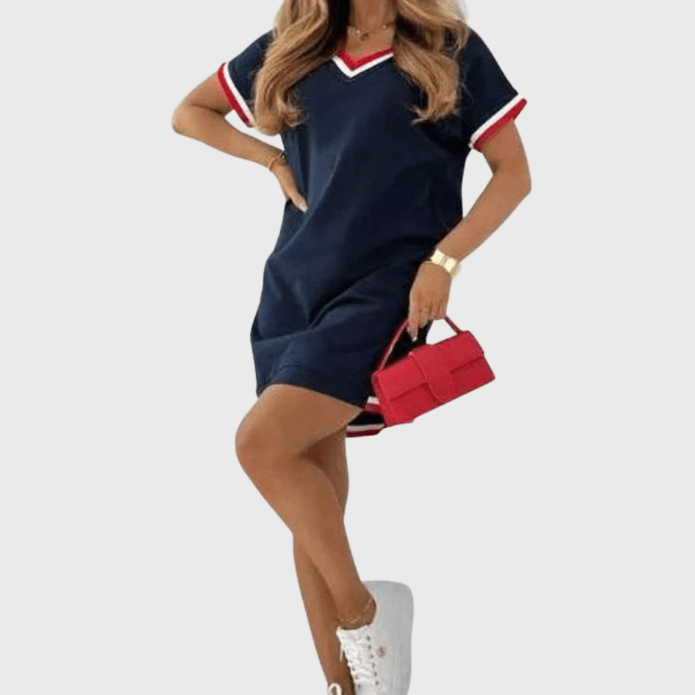 Clara | Short - Sleeve Everyday Dress - SUNDRA