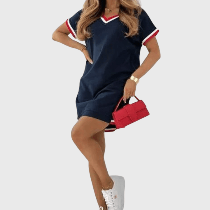 Clara | Short - Sleeve Everyday Dress - SUNDRA