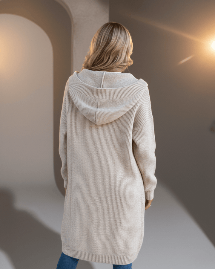 Cora™ | Long Hooded Cardigan - SUNDRA
