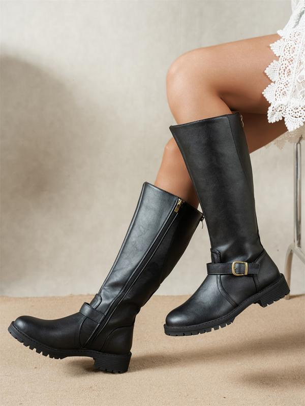 Elsie™ | Low Heel Buckle Boots - SUNDRA