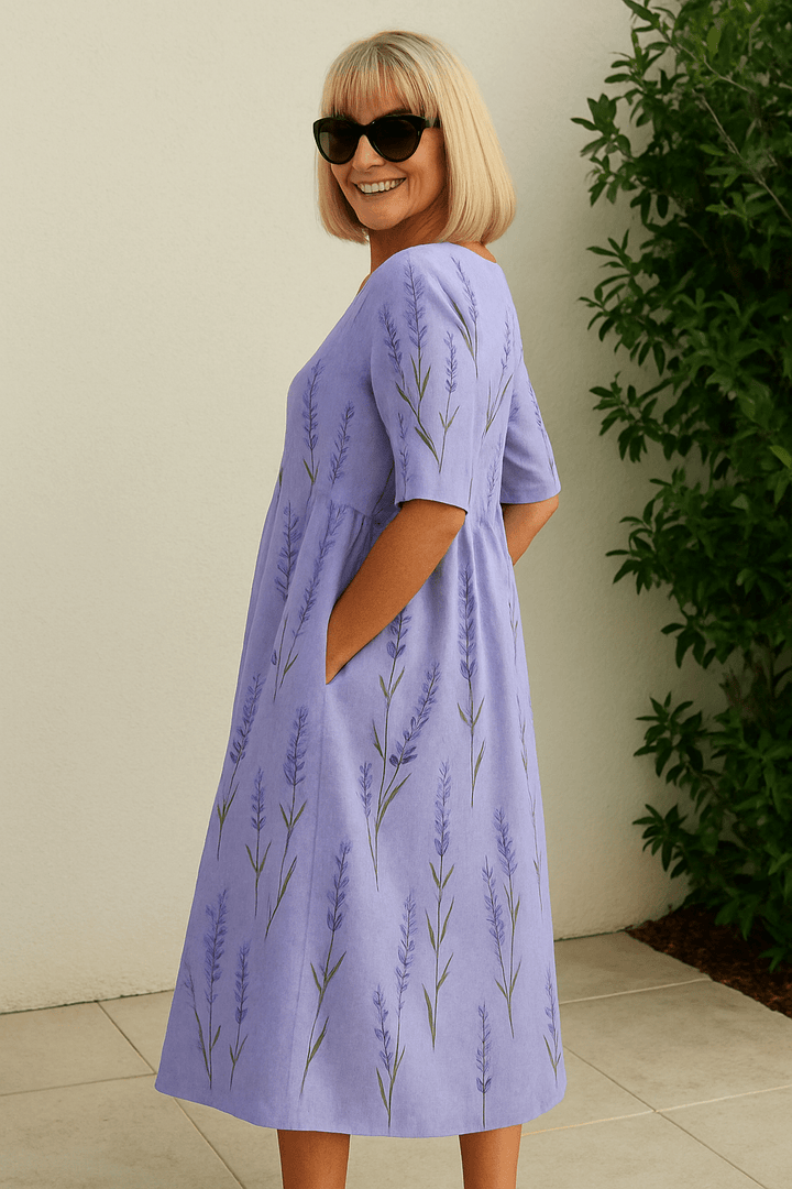 Emerald | Relaxed Midi Dress - SUNDRA