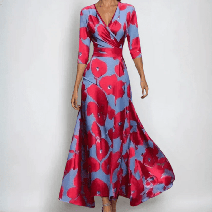 Emily - Luxury Floral Dress - SUNDRA