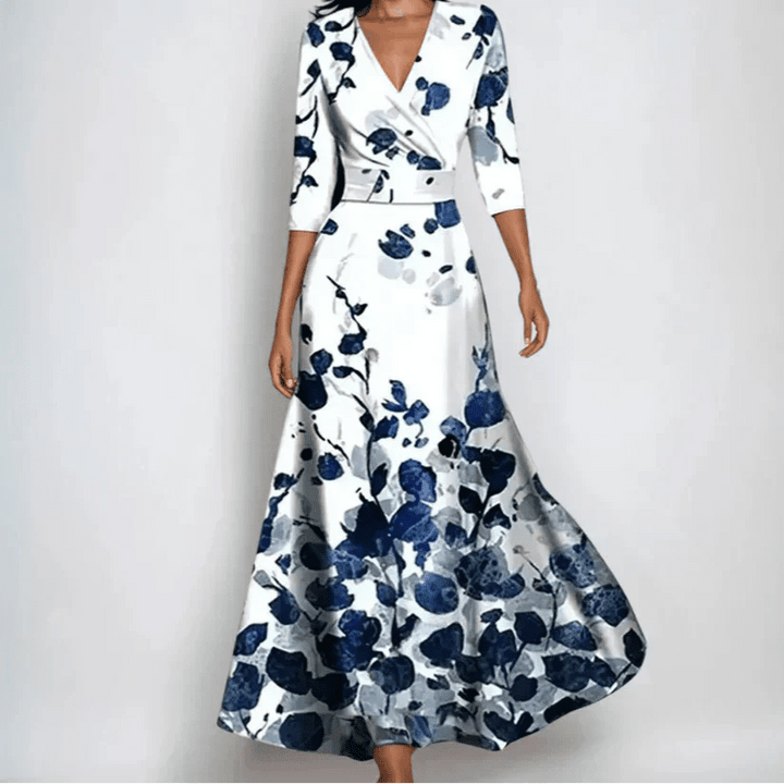 Emily - Luxury Floral Dress - SUNDRA