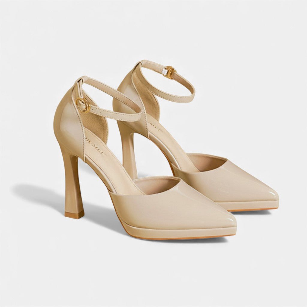 Evette Leather Heels - SUNDRA
