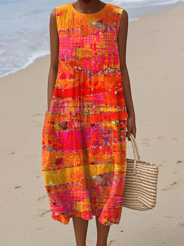Faye™ Sunset Midi Dress - SUNDRA