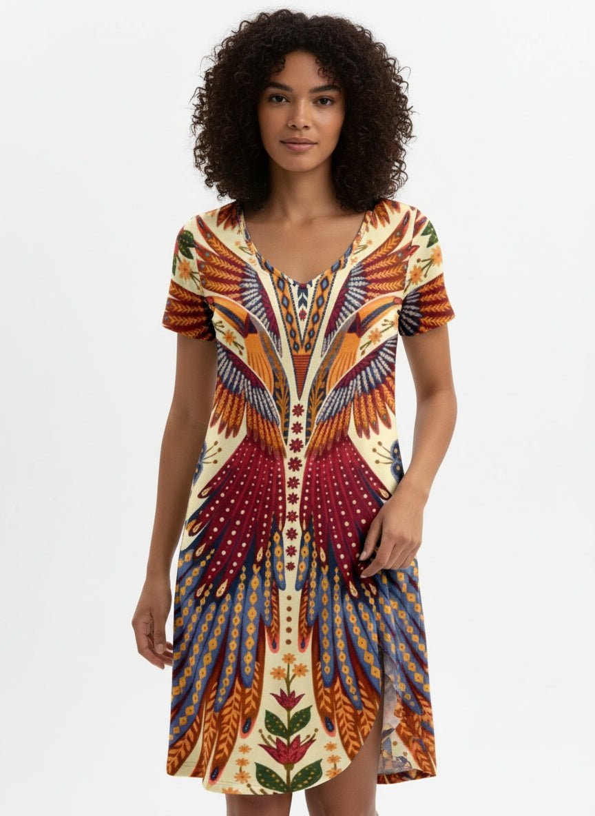 Gwen | Boho Comfort Dress - SUNDRA