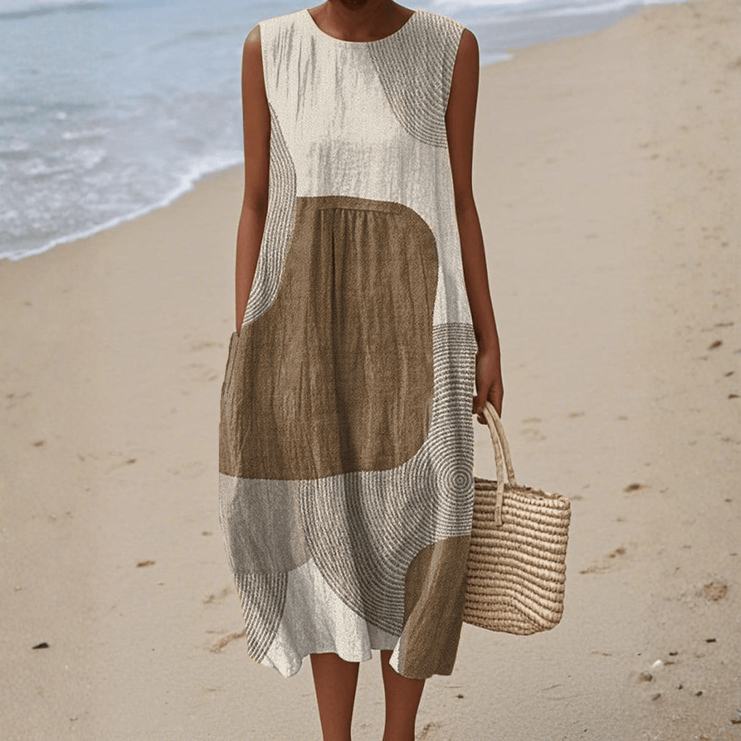 Helena™ | Abstract Summer Dress - SUNDRA