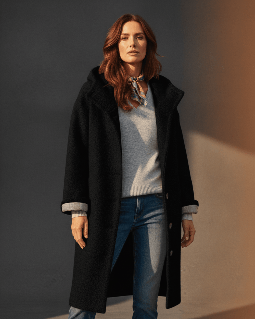 Iris™ | Long Woolen Coat - SUNDRA