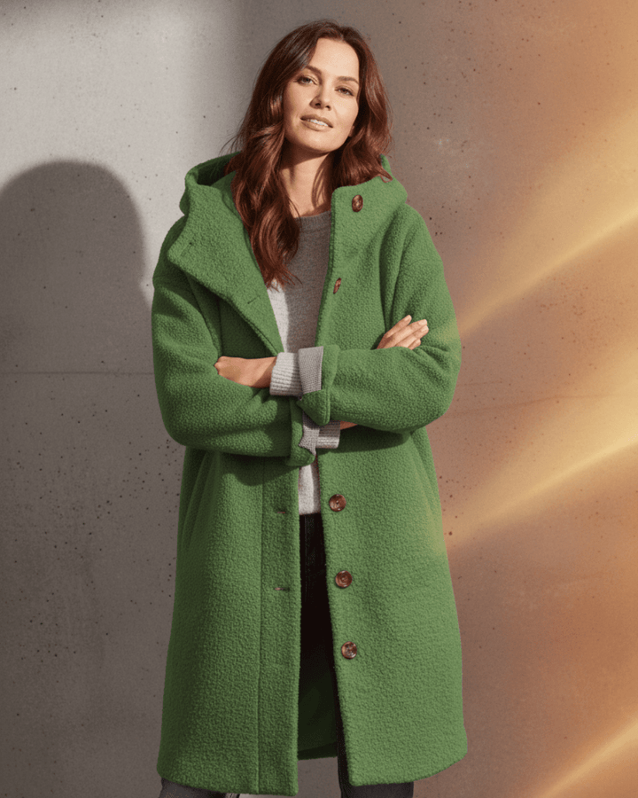 Iris™ | Long Woolen Coat - SUNDRA