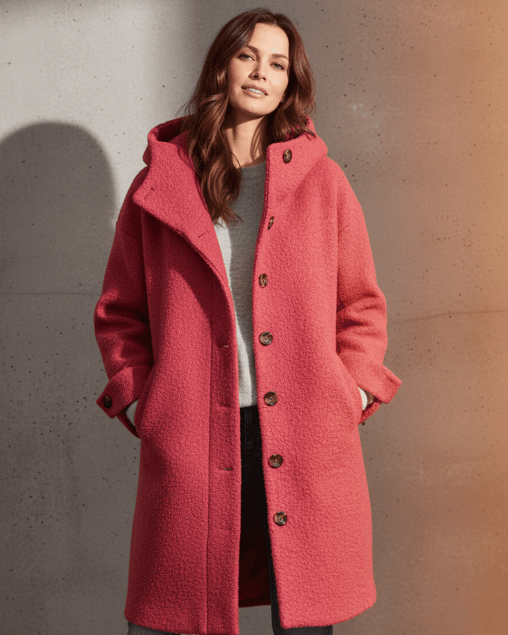Iris™ | Long Woolen Coat - SUNDRA