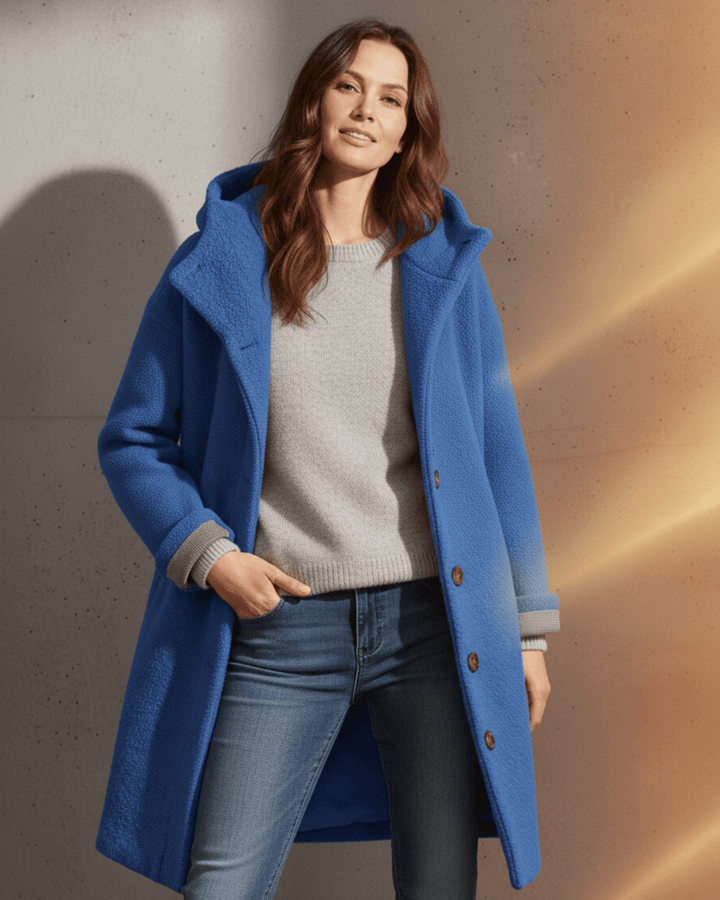 Iris™ | Long Woolen Coat - SUNDRA