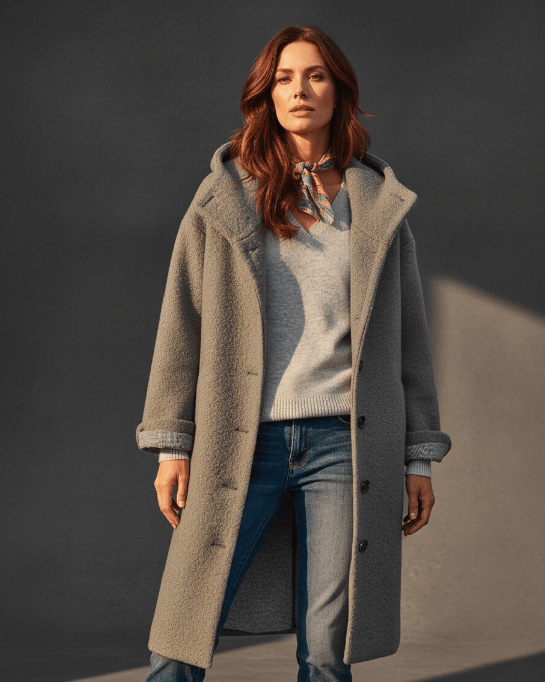 Iris™ | Long Woolen Coat - SUNDRA