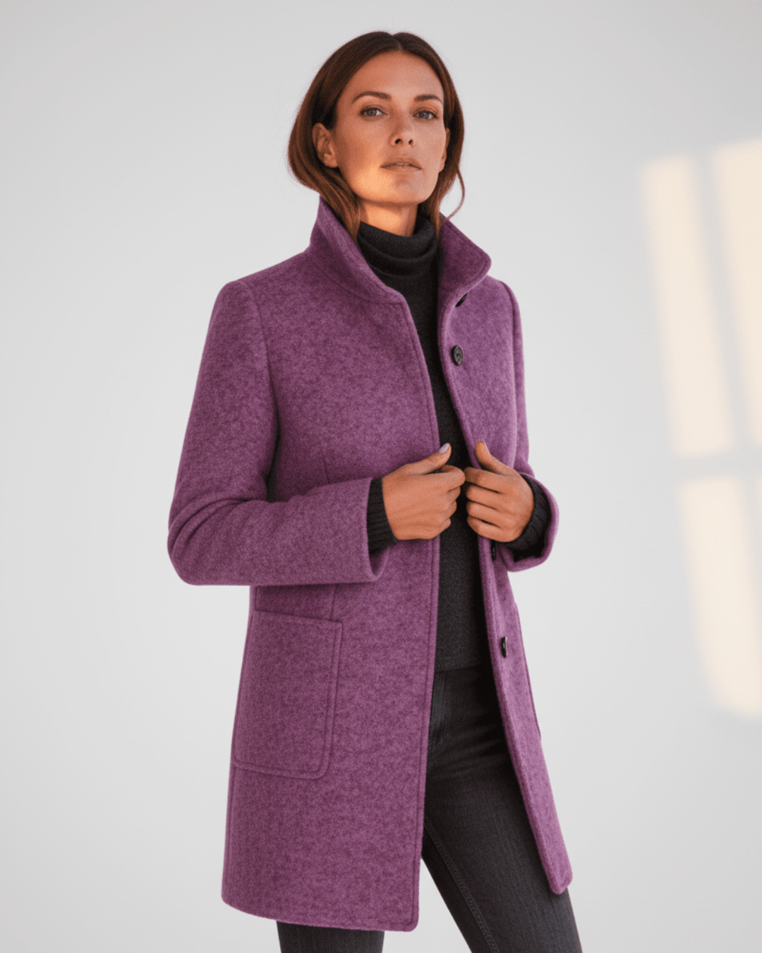 Ivy™ | Longline Wool Coat - SUNDRA