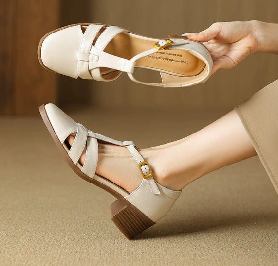 Joan™ | Timeless T - Bar Flats - SUNDRA