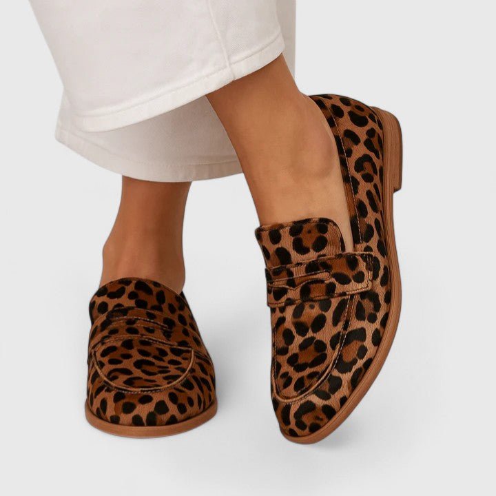 Kaevryn™ | Ultra Soft Leo Print Loafers - SUNDRA