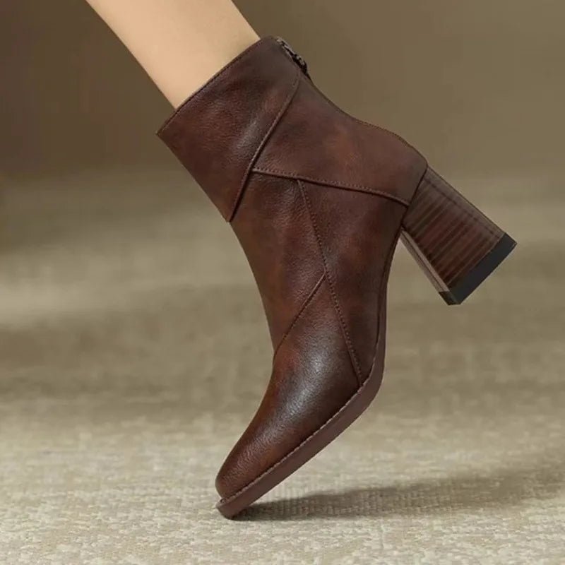 Kaily™ | Elegant Leather Heel - SUNDRA