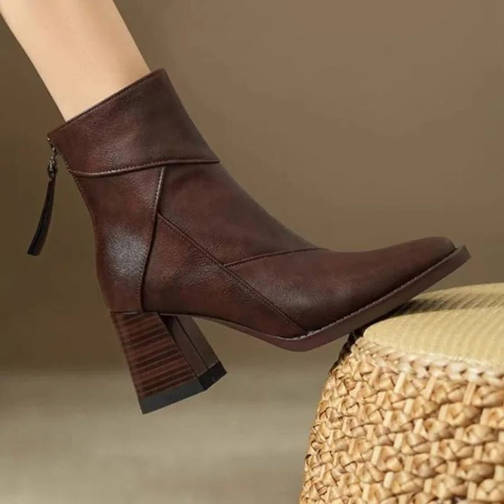 Kaily™ | Elegant Leather Heel - SUNDRA