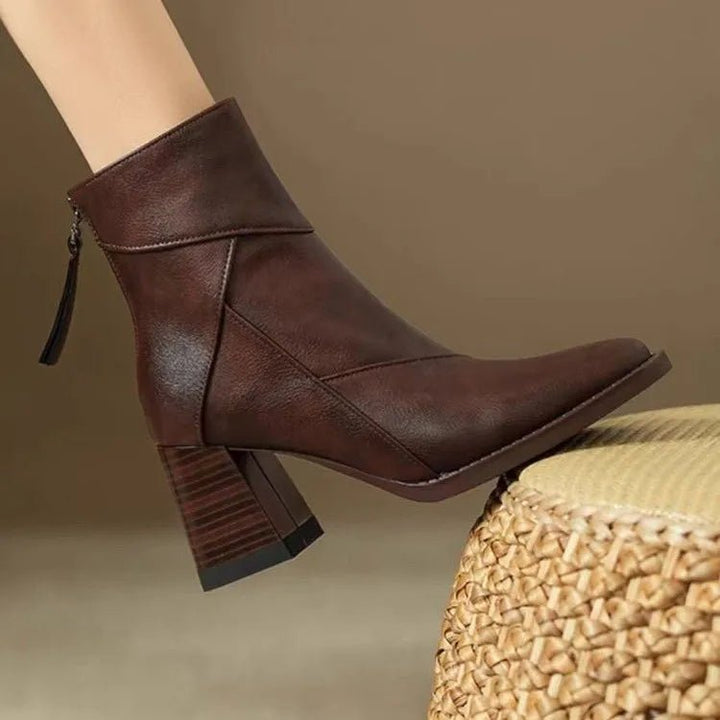 Kaily™ | Elegant Leather Heel - SUNDRA